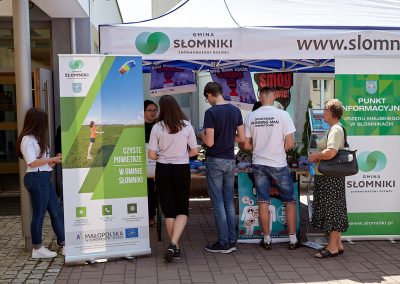 punkt informacyjny w gminie Słomniki podczas MFI 2018