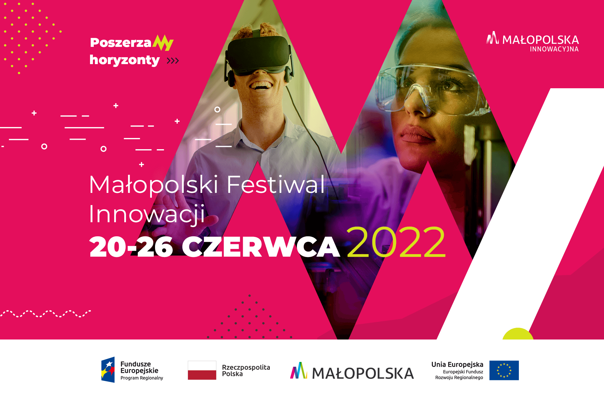 baner promujący Małopolski Festiwal Innowacji