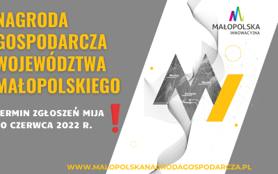 Nagroda Gospodarcza Województwa Małopolskiego. Termin zgłoszeń mija 30 czerwca!